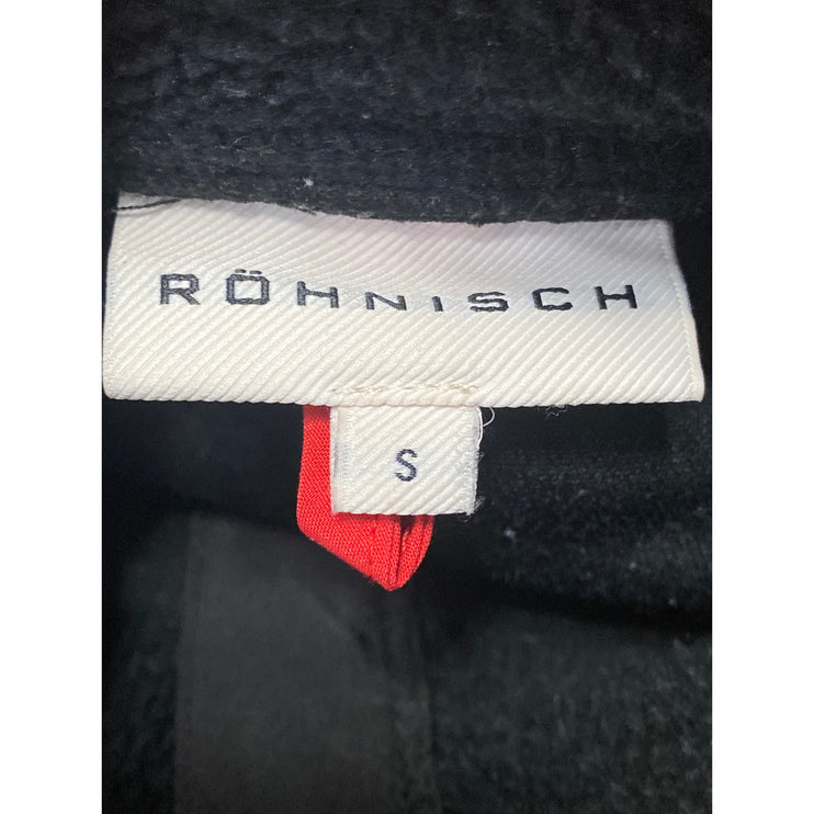 Rohnisch Phoebe Pile Women's Black Fleece Windproof Full Zip Coat Jacket Size S