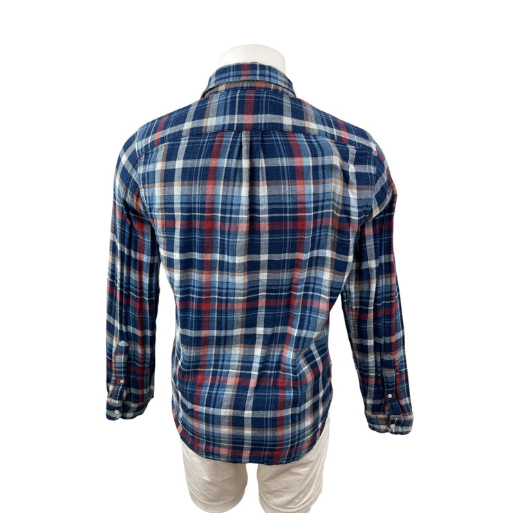 Abercrombie & Fitch Muscle Blue Long Sleeve Casual Button Down Shirt Top Size M