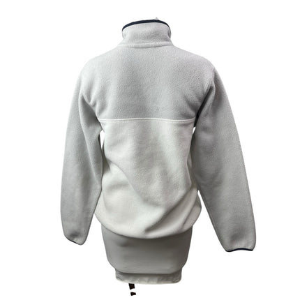 Patagonia Synchilla Snap-T Fleece Women's White Long Sleeve Sweater Top Size S