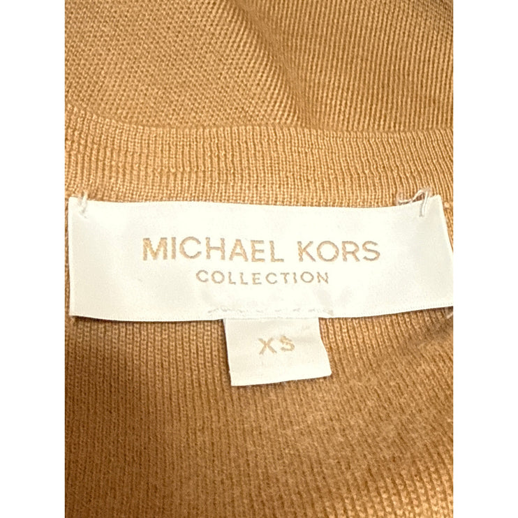 Michael Kors Women's Tank Ribbed Knit Short Sleeve Crewneck Sweater Top Size XS