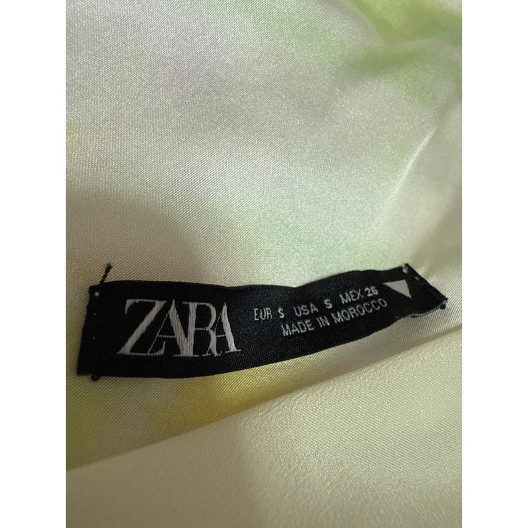 Zara Multicolor Tie Dye Sleeveless Cowl Neck Strappy Cami Tank Mini Slip Dress S