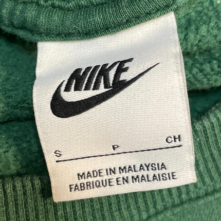Nike Womens Green Embroidered Logo Swoosh Crewneck Long Sleeve Sweatshirt Size S