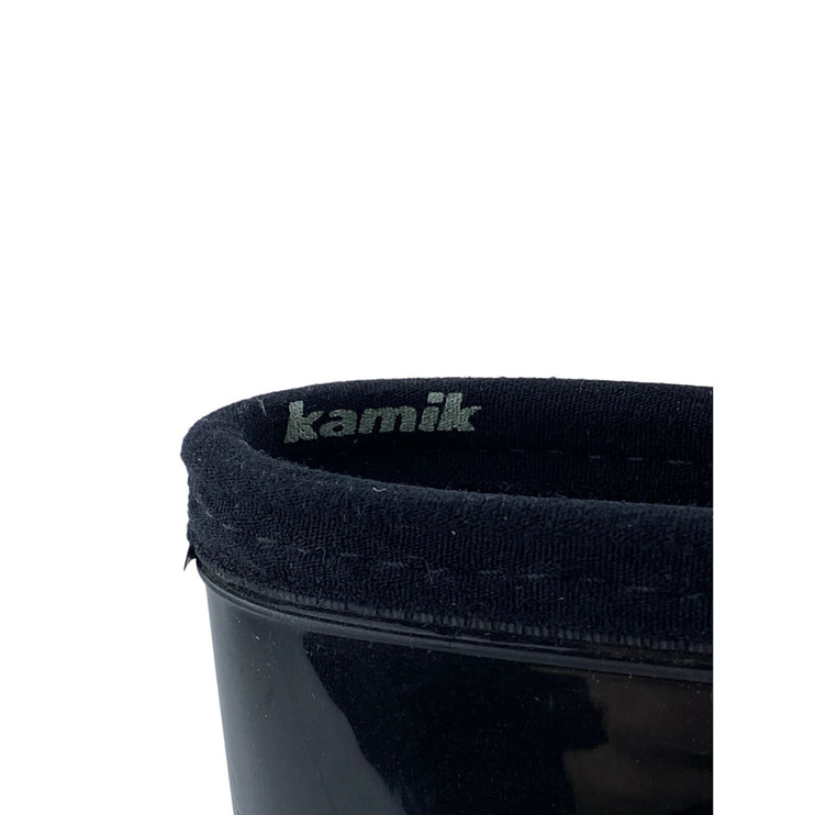 Kamik Marina Women's Black Synthetic Rubber Round Toe Mid Calf Rain Boots Size 7