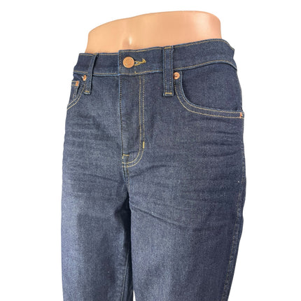 J. Crew Vintage Women's Blue High Waisted Slim Straight Leg Denim Jeans Pants 28