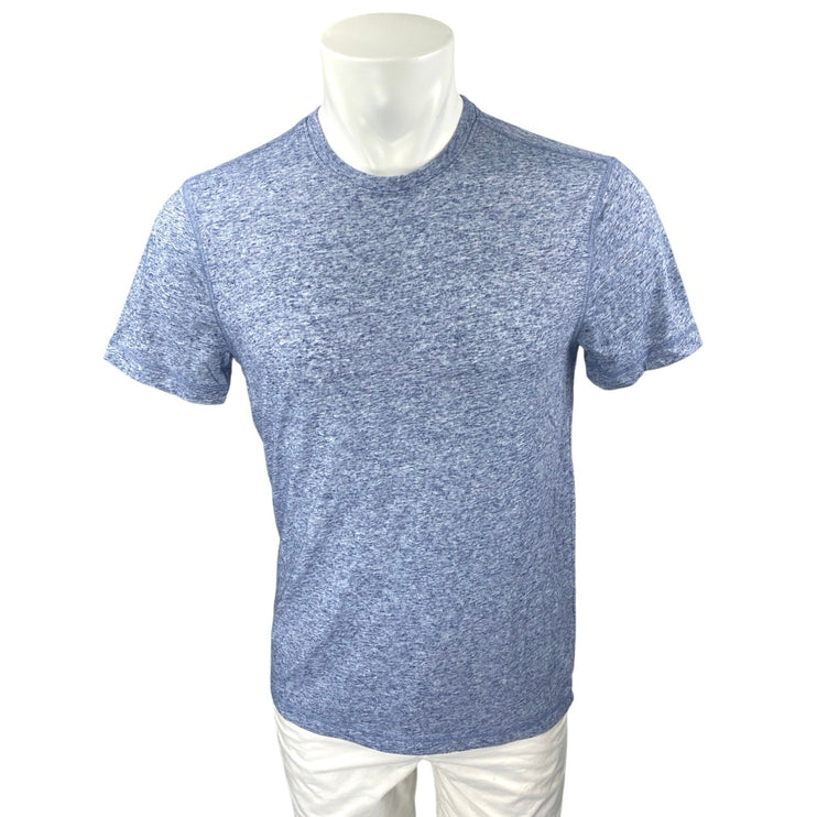 Banana Republic Men's Blue Heather Short Sleeve Crew Neck T Shirt Tee Top Size S