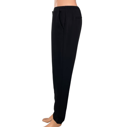 Tahari Women's Black Mid Rise Straight Leg Office Career Trousers Pants Size 0
