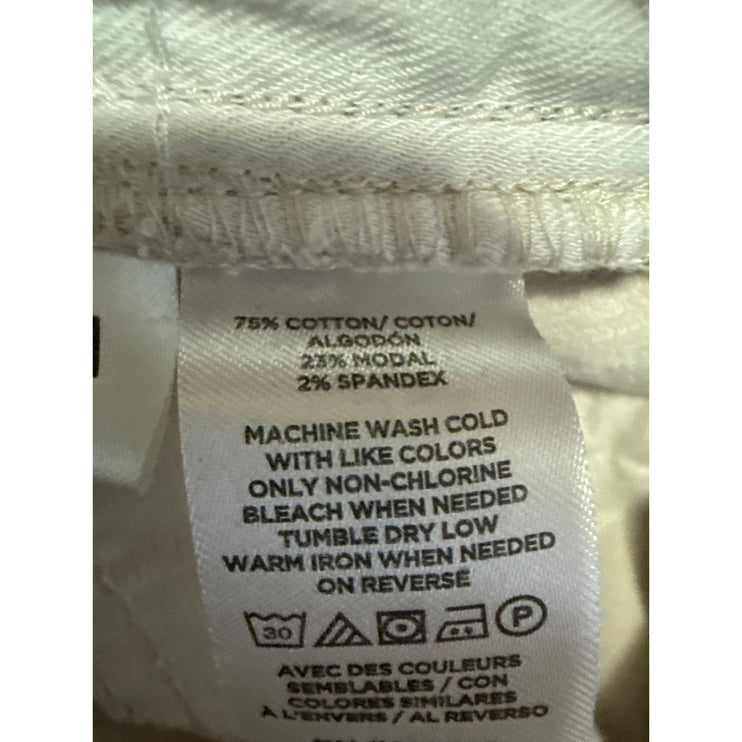 Ann Taylor Loft Women's Beige Corduroy High Waist Skinny Trousers Pants Size 27