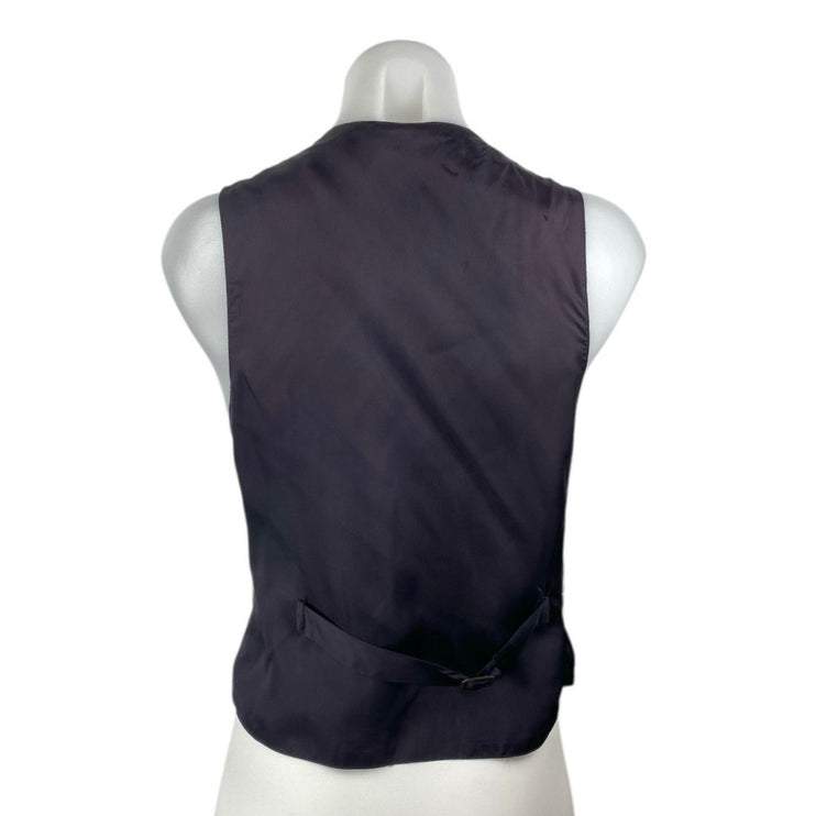 Vintage Pinnacle Multicolor Sleeveless Floral V Neck Button Up Vest Top Size S