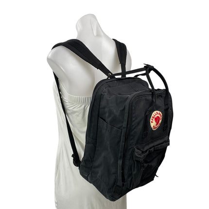 Fjallraven Kanken Classic Black Logo Adjustable Laptop Travel Backpack Size OS