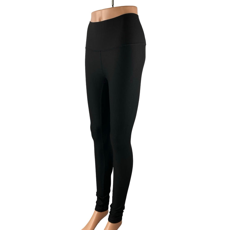 Lululemon Women's Black Mid Rise Yoga Workout Running Athletic Leggings Pants 6