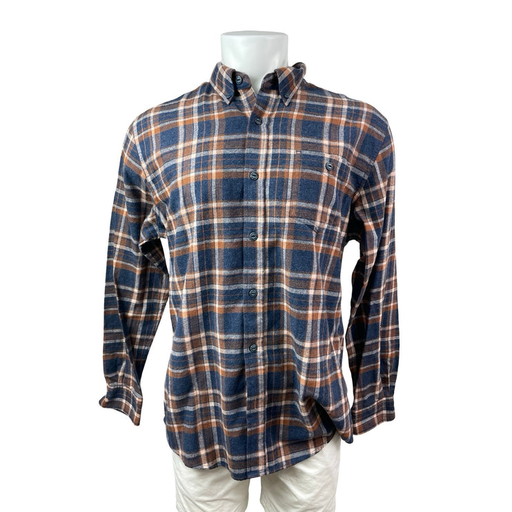 Weatherproof Vintage Plaid Check Collared Long Sleeve Button Down Shirt Top L