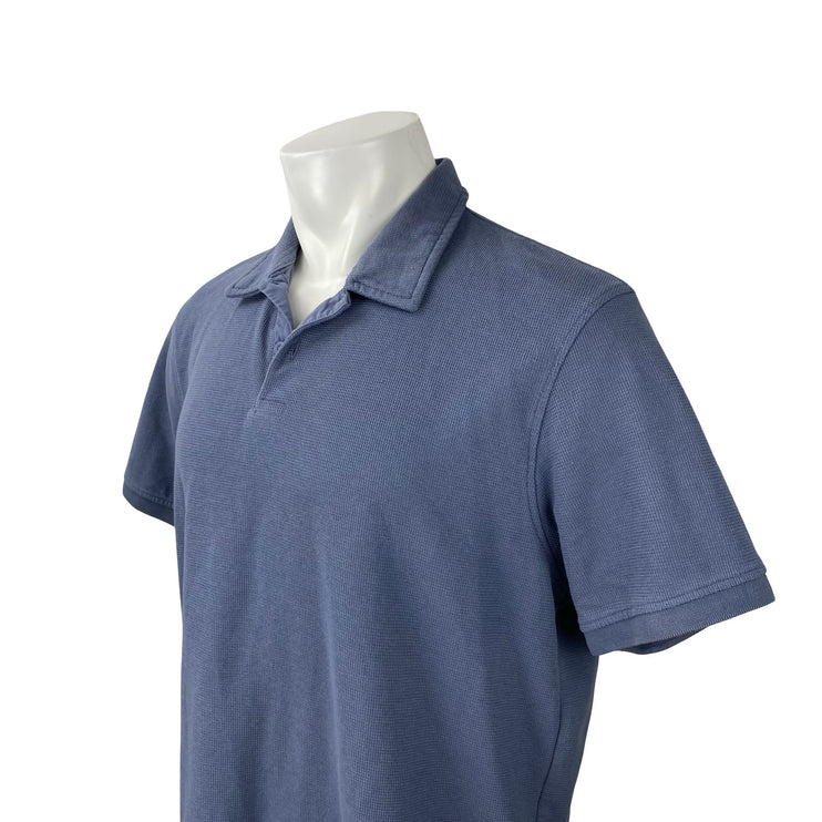 Zara Men's Blue Short Sleeve Golf Casual Collar Pullover Polo Shirt Top Size XL