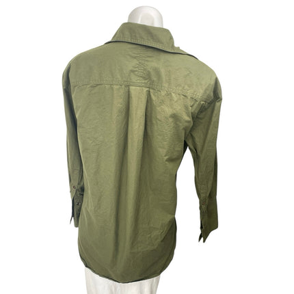 Banana Republic Women's Green Collared Long Sleeve Button Down Shirt T –  Brie