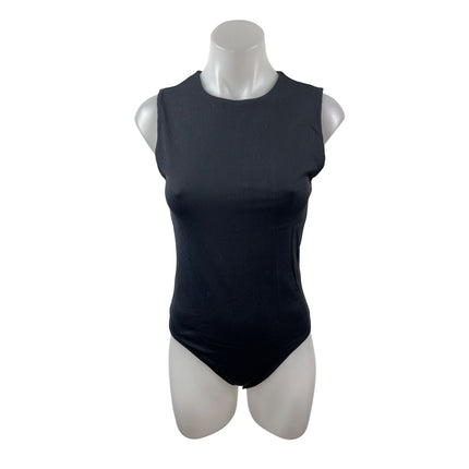 Abercrombie & Fitch Women's Black Crew Neck Sleeveless Cami Tank Bodysuit Top S