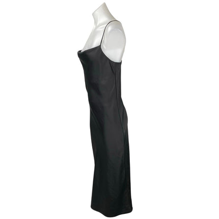 Banana Republic Black Silky Sleeveless Cami Camisole Slip Tank Dress Size XS