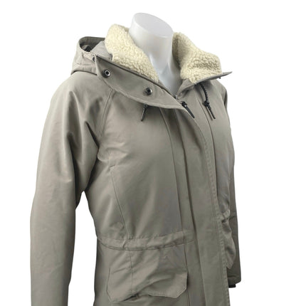 Columbia South Canyon Down Women's Gray Hooded Sherpa Coat Parka Puffer  Size S