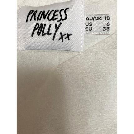 Princess Polly Women's White Corset Bustier Textured Sleeveless Cami Crop Top 6