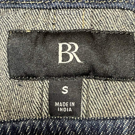 Banana Republic Women's Navy Blue Chambray Denim Jeans Long Sleeve Blouse Size S