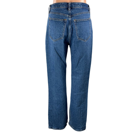 Abercrombie & Fitch The 90s Relaxed High Rise Straight Blue Denim Jeans Size 27
