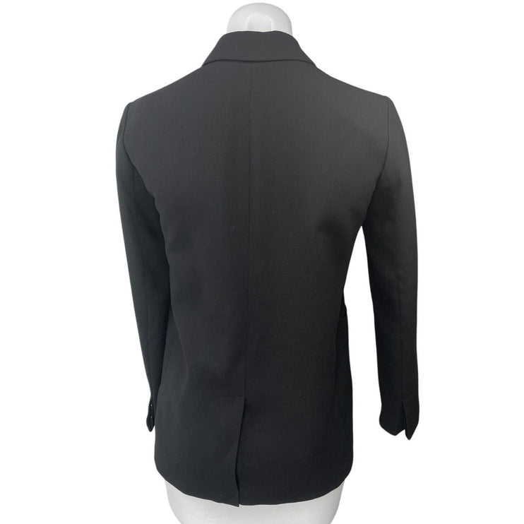 Madewell Lycee Women's Black Long Sleeve Drapey Blazer Coat Suit Jacket Size 0