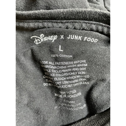 Disney x Junk Food HEAT Mickey and Minnie Womens Black T Shirt Tee Top Size L