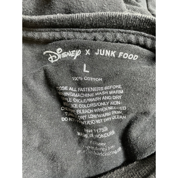 Disney x Junk Food HEAT Mickey and Minnie Womens Black T Shirt Tee Top Size L