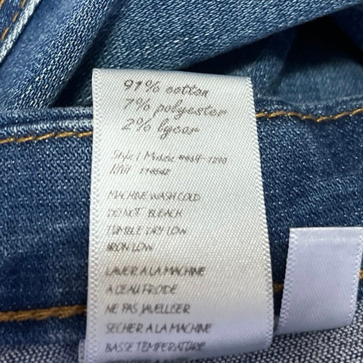 Blank NYC Women's Blue Medium Wash Mid Rise Skinny Leg Denim Jeans Pants Size 27