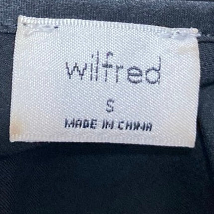 Aritzia Wilfred Black Silk Satin Sleeveless Cami Mini Fit & Flare Tank Dress S