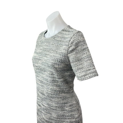 Club Monaco Women's Gray Heather Tweed Short Sleeve Mini Sheath Dress Size M