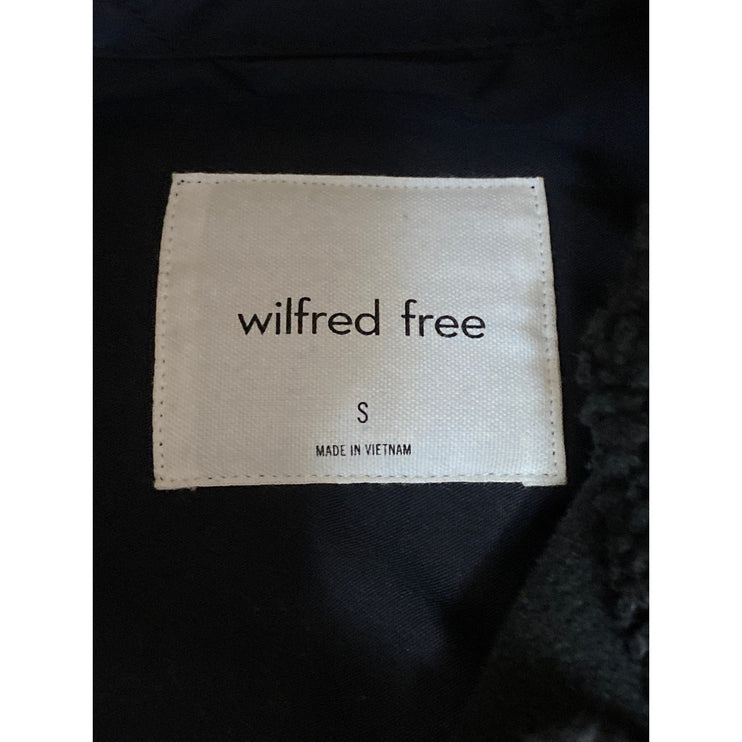 Aritzia Wilfred Free Ganna Black Long Sleeve Button Down Shacket Coat Jacket S
