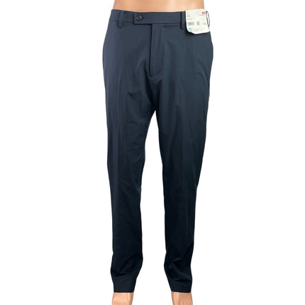 NEW Uniqlo AirSense Mens Black High Waisted Straight Leg Trousers Dress Pants 32