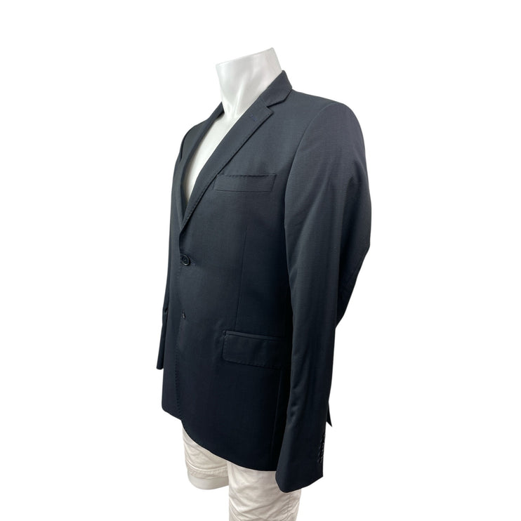Pierre Balmain 100% Wool Men's Notched Collar Long Sleeve Blazer Coat Jacket S