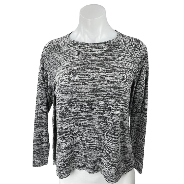 Club Monaco Women's Gray Heather Knit Long Sleeve Pullover Sweater Top Size XS