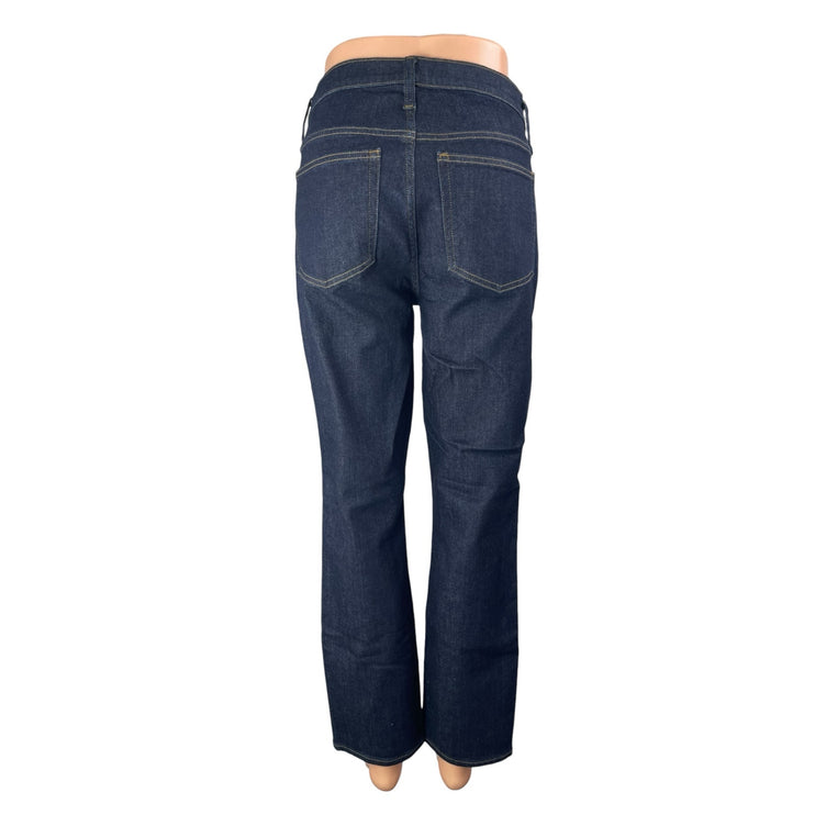 J. Crew Vintage Women's Blue High Waisted Slim Straight Leg Denim Jeans Pants 28