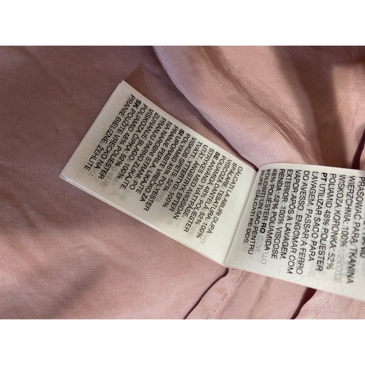 & Other Stories Womens Pink Floral Lace Trim Sleeveless Cami Camisole Tank Top 4