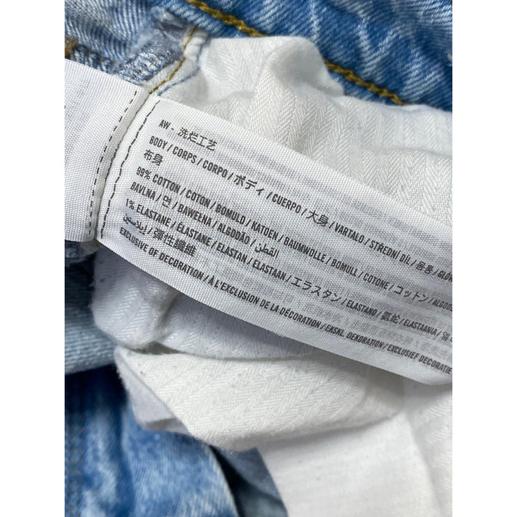 Abercrombie & Fitch The 90s Straight Women's Blue High Rise Denim Jeans Size 24