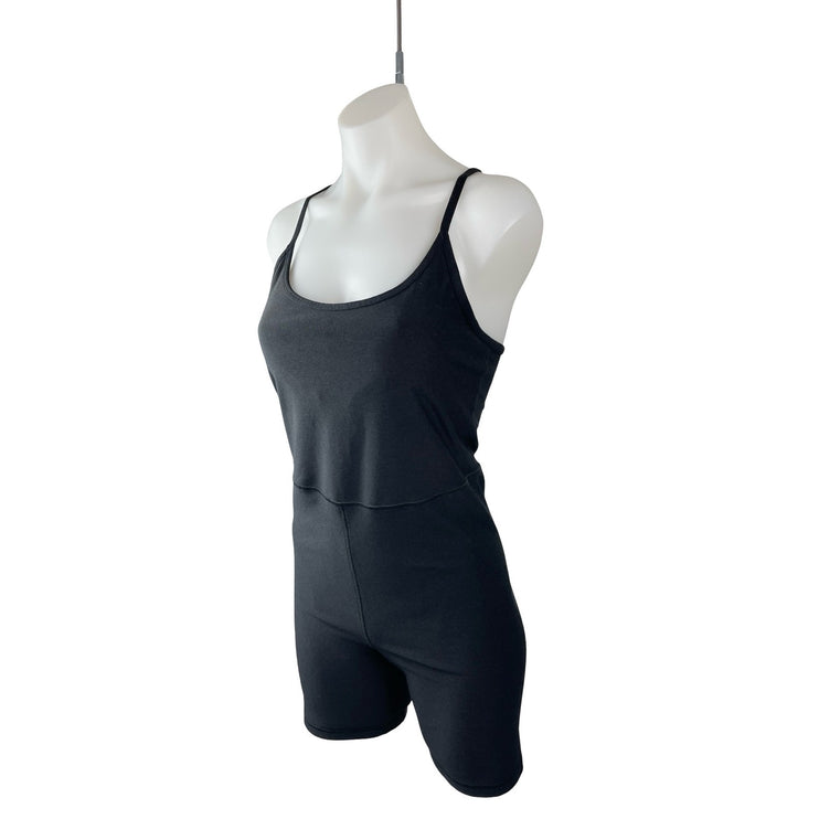 Old Navy Active Power Chill Black Athletic Activewear Cami Jumpsuit Romper Sz M