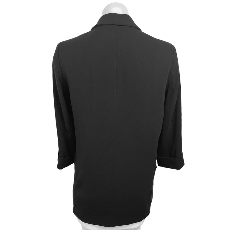 Zara Basic Women's Black Long Sleeve Business Open-Front Blazer Jacket Size S