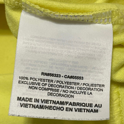 Nike Golf Women's Yellow Short Sleeve Tennis Athletic Polo Shirt Top Size XS