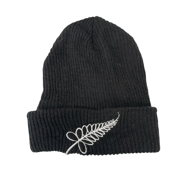 Adidas ABS Woolie Black Ribbed Knit Emboidered Cuffed Bonnet Beanie Hat OS