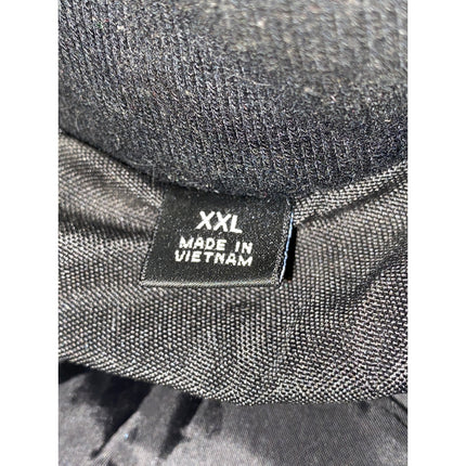 Tahari Men's Black Wool Detachable Hood Hoodie Full Zip Waterproof Jacket Sz XXL