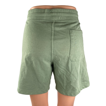 Eubi Women's Green Cotton High Rise Casual Activewear Athletic Sweat Shorts Sz M