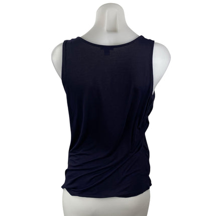 Ann Taylor Women's Black Sleeveless Scoop Neck Basic Cami Camisole Tank Top Sz M