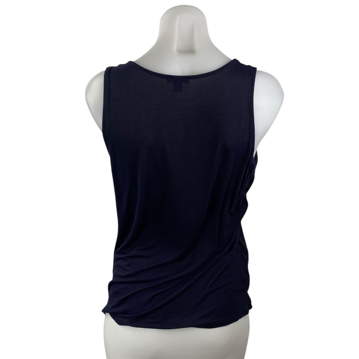 Ann Taylor Women's Black Sleeveless Scoop Neck Basic Cami Camisole Tank Top Sz M