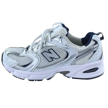 New Balance 530 Men's White Silver Lace Up Activewear Running Sneakers Shoes 6.5