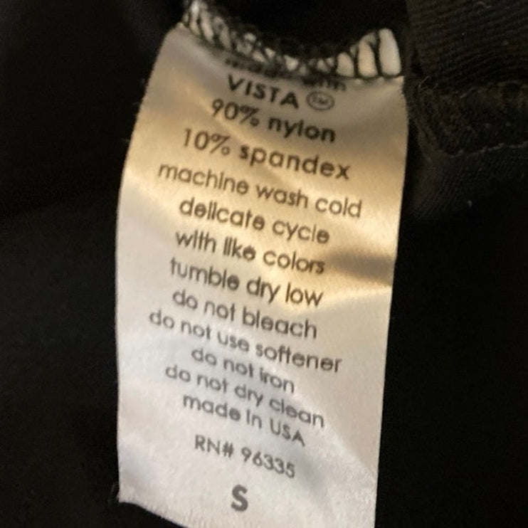 Susana Monaco Women's Black High Waisted Slit Pull On Pencil Mini Skirt Size S