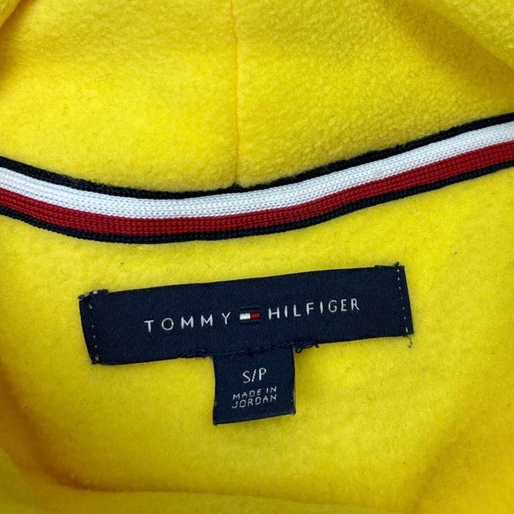 Tommy Hilfiger Womens Yellow Terry Fleece Turtleneck Long Sleeve Sweater Size S