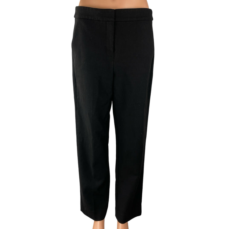 J.Crew Kate Womens Black High Waisted Relaxed Straight Trousers Dress Pants Sz 6