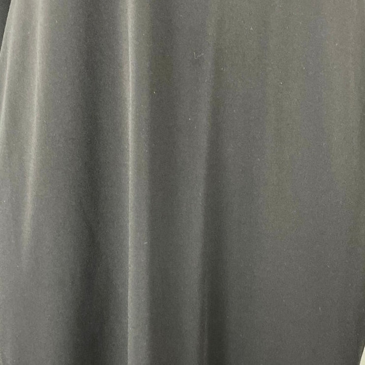 Calvin Klein Black Bell Sleeve Round Neck Stretch Cocktail Mini Sheath Dress L