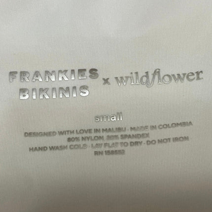 Frankies Bikinis Syd Swirl Geometric One Shoulder Two Piece Bikini Swimwear S